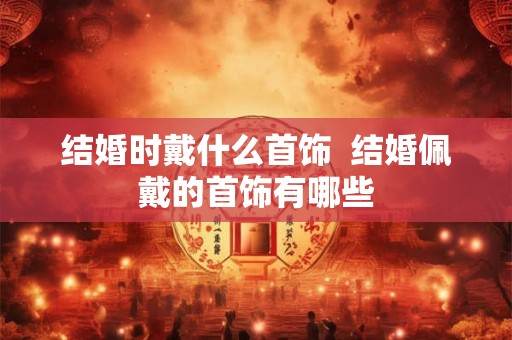 结婚时戴什么首饰  结婚佩戴的首饰有哪些