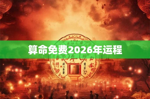 算命免费2026年运程