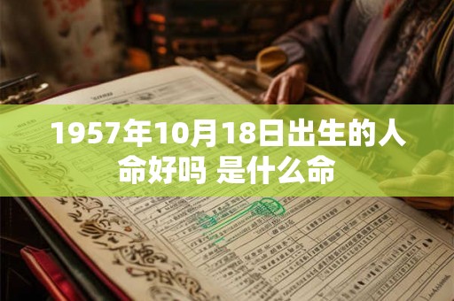 1957年10月18日出生的人命好吗 是什么命