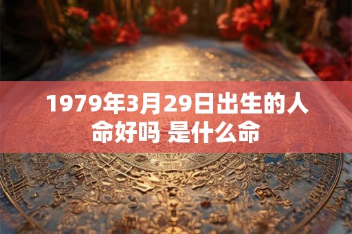 1979年3月29日出生的人命好吗 是什么命