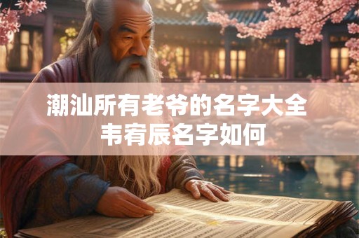 潮汕所有老爷的名字大全  韦宥辰名字如何