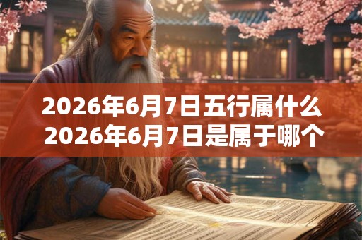 2026年6月7日五行属什么 2026年6月7日是属于哪个五行