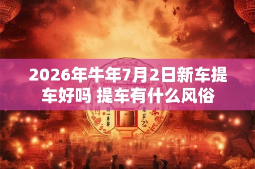 2026年牛年7月2日新车提车好吗 提车有什么风俗