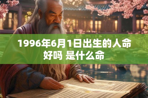 1996年6月1日出生的人命好吗 是什么命