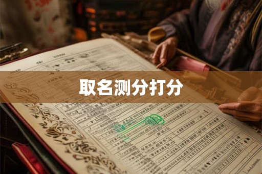 取名测分打分