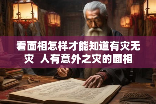 看面相怎样才能知道有灾无灾  人有意外之灾的面相