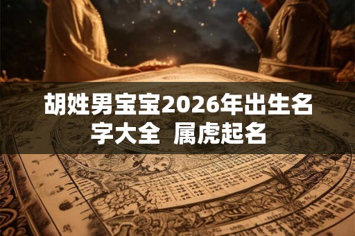 胡姓男宝宝2026年出生名字大全  属虎起名