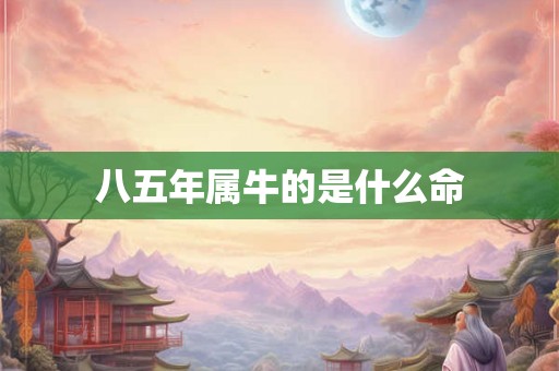 八五年属牛的是什么命