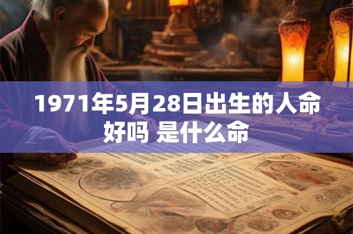 1971年5月28日出生的人命好吗 是什么命