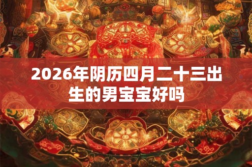 2026年阴历四月二十三出生的男宝宝好吗
