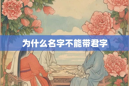 为什么名字不能带君字