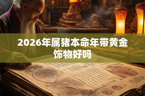 2026年属猪本命年带黄金饰物好吗