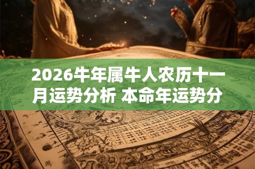 2026牛年属牛人农历十一月运势分析 本命年运势分析 2026牛年属牛人农历十一月运势分析 本命年运势分析