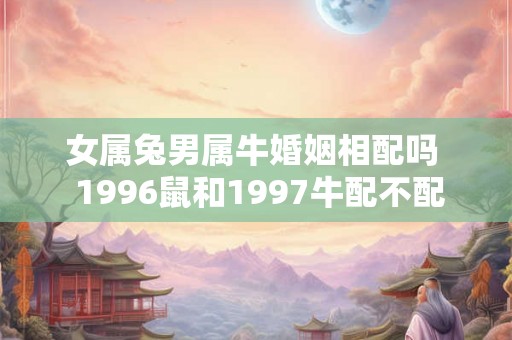 女属兔男属牛婚姻相配吗  1996鼠和1997牛配不配