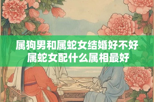 属狗男和属蛇女结婚好不好 属蛇女配什么属相最好