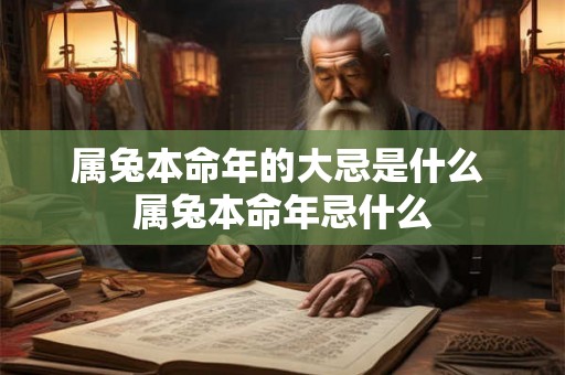 属兔本命年的大忌是什么 属兔本命年忌什么