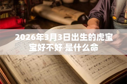 2026年3月3日出生的虎宝宝好不好 是什么命