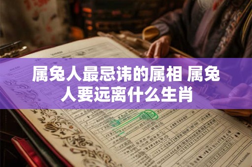 属兔人最忌讳的属相 属兔人要远离什么生肖