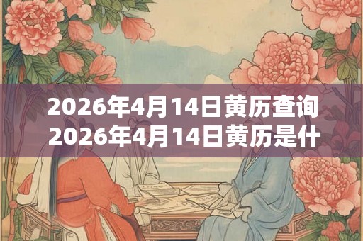 2026年4月14日黄历查询 2026年4月14日黄历是什么