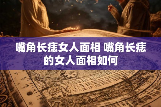 嘴角长痣女人面相 嘴角长痣的女人面相如何