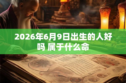2026年6月9日出生的人好吗 属于什么命