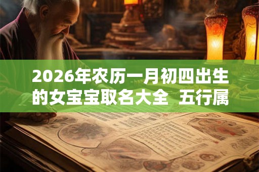2026年农历一月初四出生的女宝宝取名大全 五行属什么 2026年农历一月初四出生的女宝宝取名大全 五行属什么