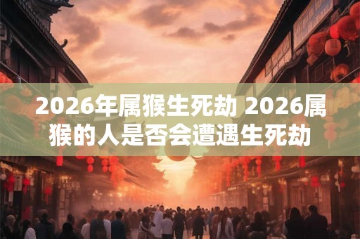 2026年属猴生死劫 2026属猴的人是否会遭遇生死劫