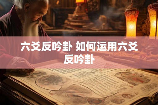 六爻反吟卦 如何运用六爻反吟卦