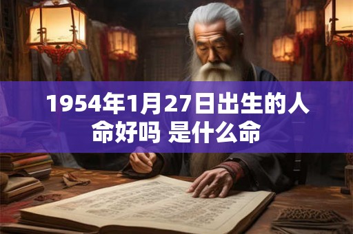 1954年1月27日出生的人命好吗 是什么命
