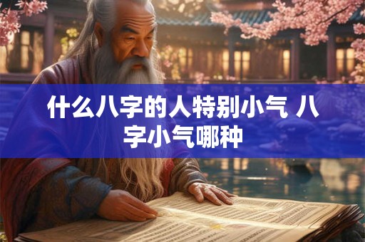 什么八字的人特别小气 八字小气哪种