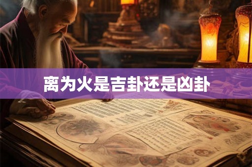 离为火是吉卦还是凶卦