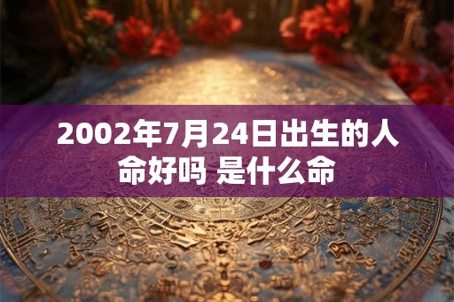 2002年7月24日出生的人命好吗 是什么命 2002年7月24日出生的人命好吗 是什么命