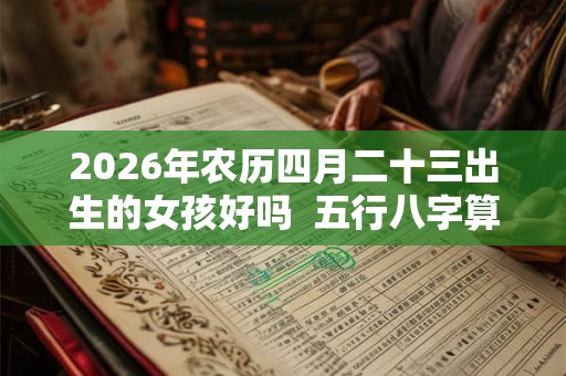 2026年农历四月二十三出生的女孩好吗  五行八字算命