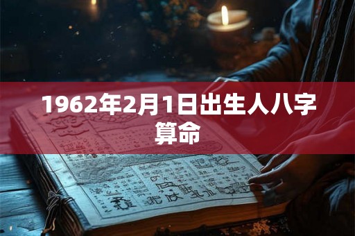 1962年2月1日出生人八字算命