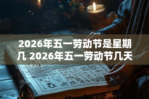 2026年五一劳动节是星期几 2026年五一劳动节几天三薪