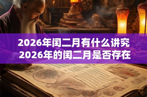 2026年闰二月有什么讲究 2026年的闰二月是否存在特定的习俗或传统