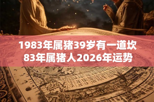 1983年属猪39岁有一道坎 83年属猪人2026年运势
