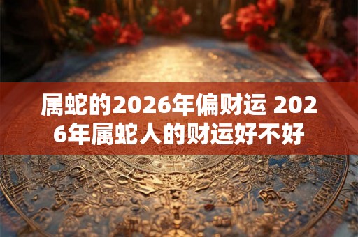 属蛇的2026年偏财运 2026年属蛇人的财运好不好 属蛇的2026年偏财运 2026年属蛇人的财运好不好