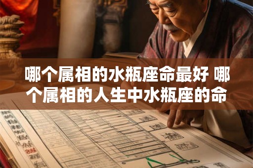 哪个属相的水瓶座命最好 哪个属相的人生中水瓶座的命运最为优越