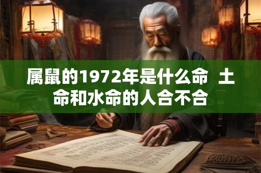 属鼠的1972年是什么命  土命和水命的人合不合