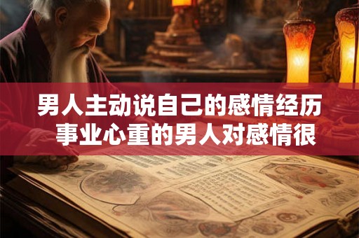 男人主动说自己的感情经历  事业心重的男人对感情很淡
