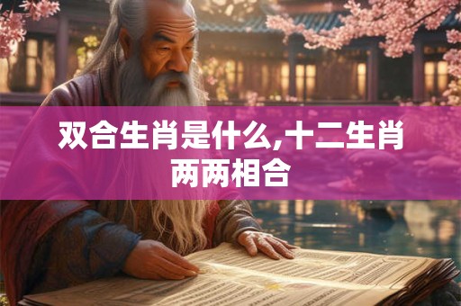 双合生肖是什么,十二生肖两两相合