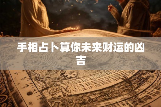 手相占卜算你未来财运的凶吉