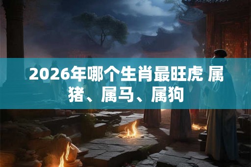 2026年哪个生肖最旺虎 属猪、属马、属狗 2026年哪个生肖最旺虎 属猪、属马、属狗