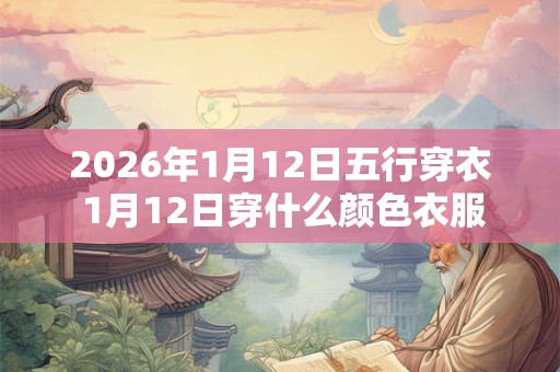 2026年1月12日五行穿衣 1月12日穿什么颜色衣服 2026年1月12日五行穿衣 1月12日穿什么颜色衣服