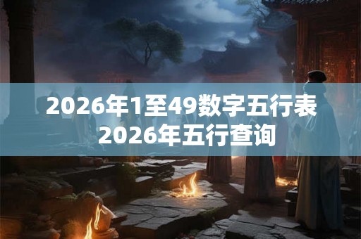 2026年1至49数字五行表 2026年五行查询 2026年1至49数字五行表 2026年五行查询