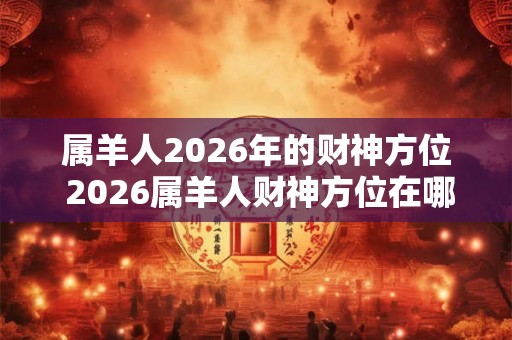 属羊人2026年的财神方位 2026属羊人财神方位在哪