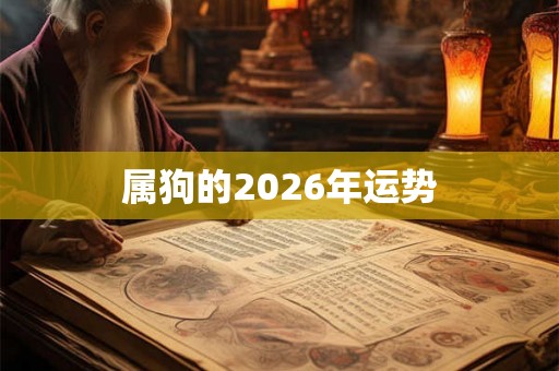 属狗的2026年运势