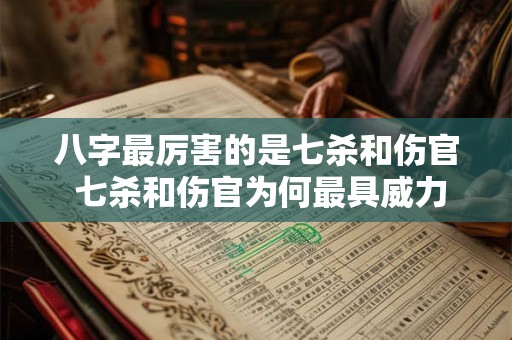 八字最厉害的是七杀和伤官 七杀和伤官为何最具威力