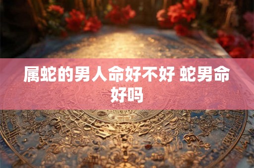 属蛇的男人命好不好 蛇男命好吗